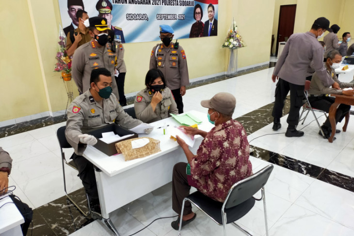 Polresta Sidoarjo salurkan bantuan permodalan pelaku UMKM