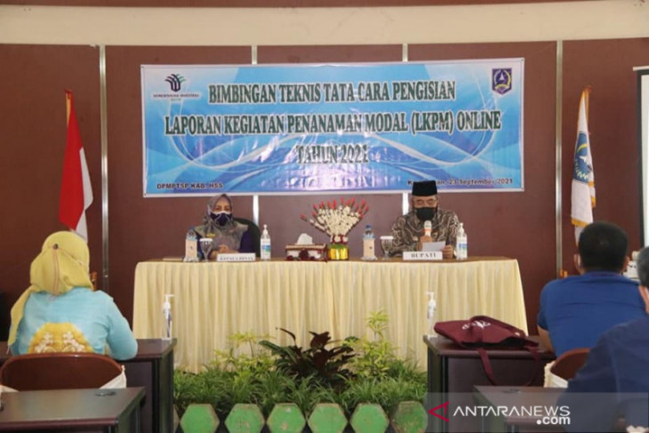 Bupati HSS buka bimtek tata cara pengisian LKPM online 2021