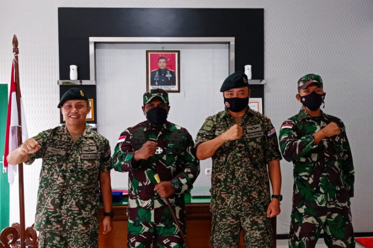 Bahas perbatasan Tentara Diraja Malaysia berkunjung ke Kodim Putussibau