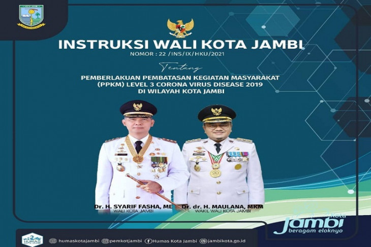 Wali Kota Jambi keluarkan instruksi PPKM level 3