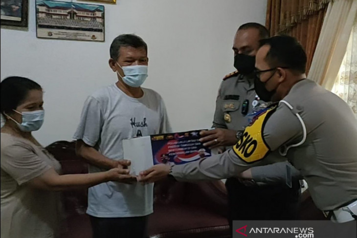Ditlantas Polda Banten anjangsana kepada purnawirawan Polri