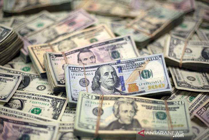 Dolar AS Jumat pagi tergelincir terseret meningkatnya sentimen global
