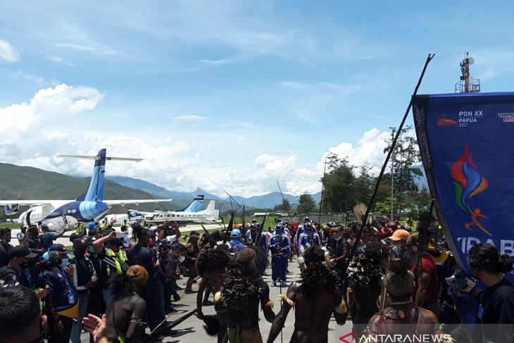 Festival seni budaya sambut Kirab Api PON di Jayawijaya