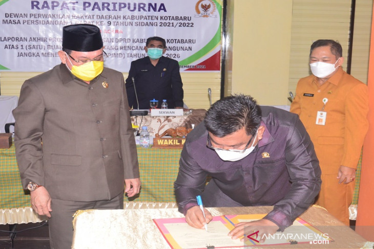 DPRD sampaikan 37 masukan terkait RPJMD Kotabaru 2021-2026