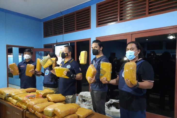 BNN Jambi menggagalkan pengiriman 45 kilogram ganja asal Aceh