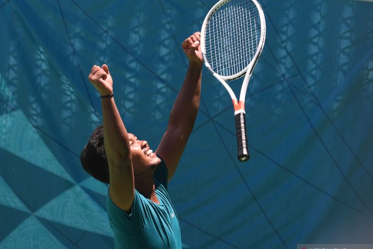 Petenis Papua Barat Althaf tekuk David Agung menuju final