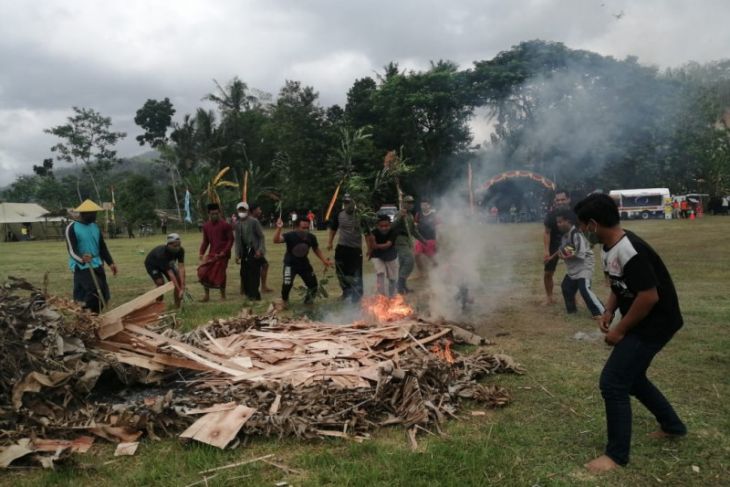 Satpol PP Jatim gelar simulasi kesiapsiagaan bencana di Pacitan