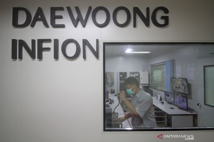 Penerapan Protokol Kesehatan di Pabrik Daewoong Infion