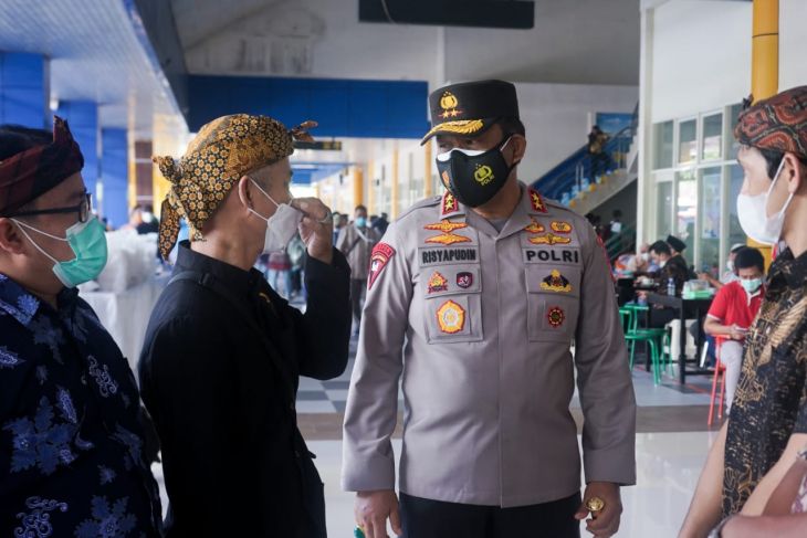 Kapolda Malut Kedatangan kontingen STQN patuhi Prokes antisipasi COVID -19