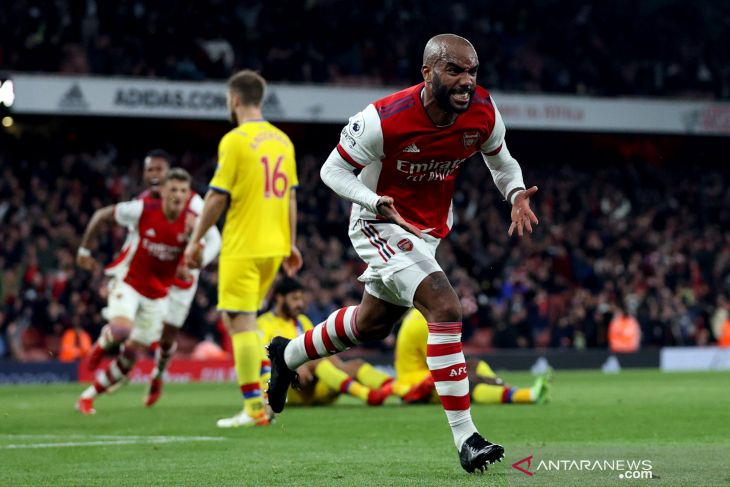 Gol larut Lacazette selamatkan Arsenal dari kekalahan saat melawan Crystal Palace