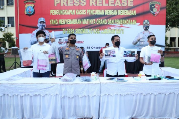 Polda Sumut ringkus pelaku pembunuhan dan pemerkosaan di Labura