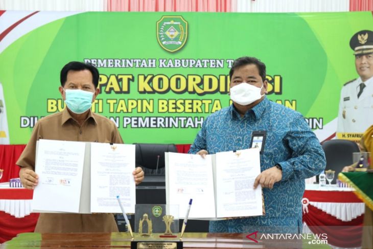 Bupati Tapin teken kesepakatan dengan Derjen Perbendahara Kalsel