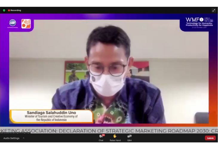 Sandiaga Uno: Vaksinasi dan prokes jadi kunci pulihnya sektor Parekraf