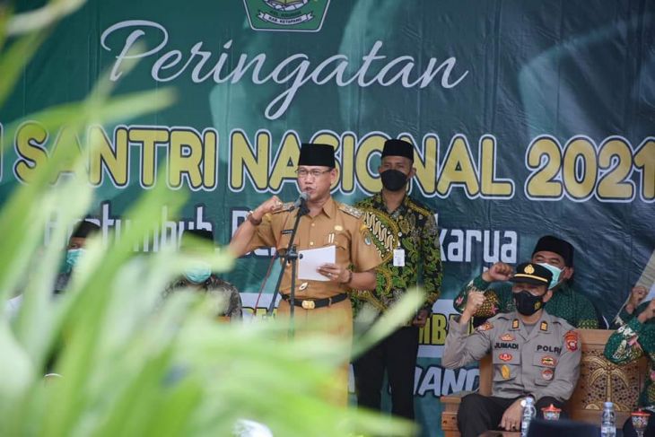 Wabup pimpin Upacara Peringatan Hari Santri Nasional 2021 di Ketapang