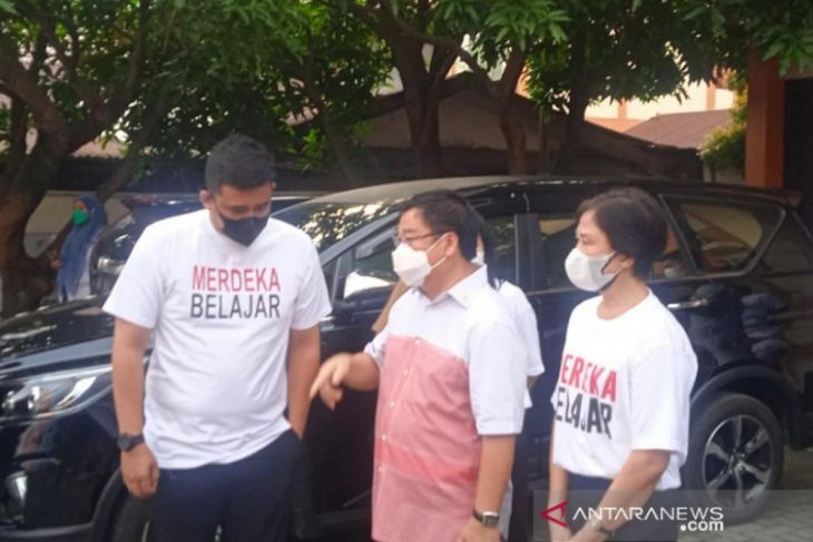 Jumlah murid SD di Medan saat PTM maksimal delapan orang per kelas