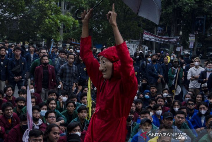 Unjuk rasa peringati hari sumpah pemuda di Bandung 