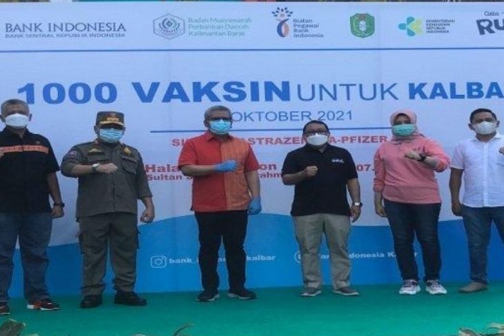 BI Kalbar sasar 1.000 warga untuk mempercepat vaksinasi COVID-19