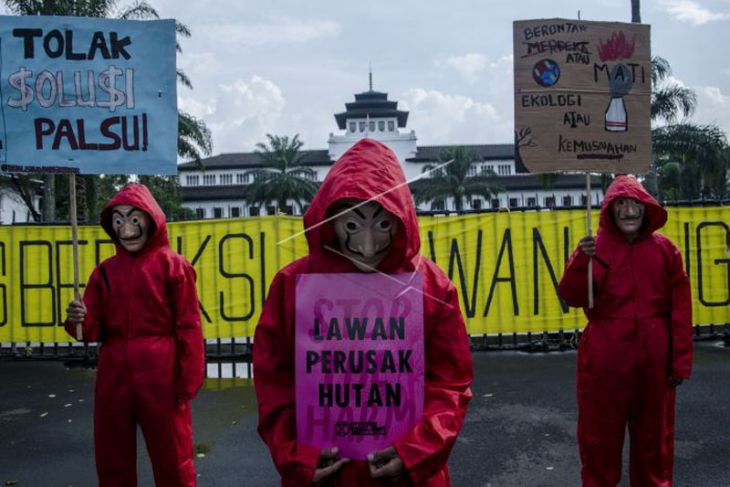 Aksi selamatkan iklim bumi di Bandung