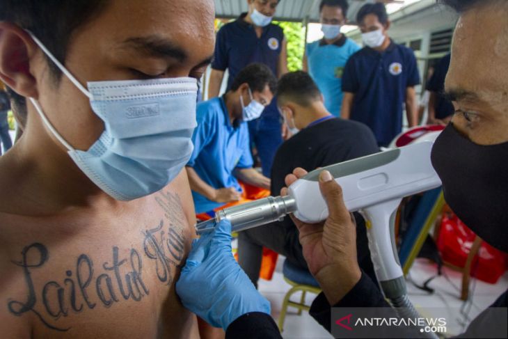 Program hapus tato di Lapas kelas II A Karawang 