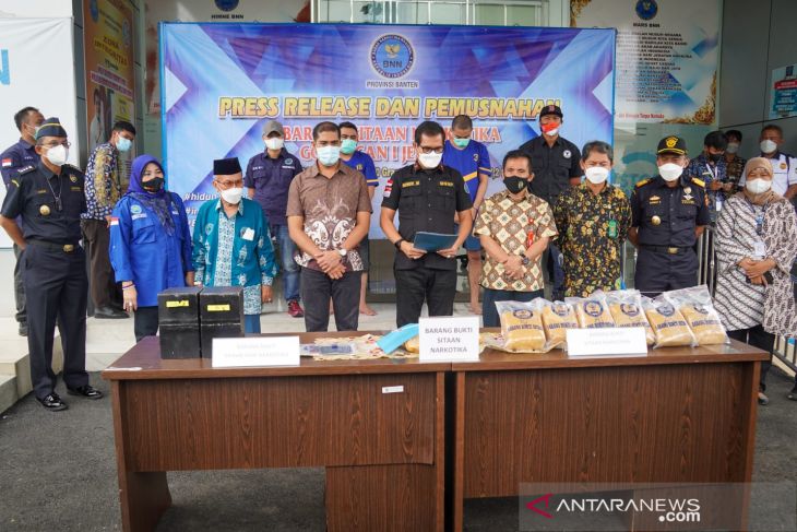 Kepala Kanwil Banten ikut dalam pemusnahan narkotika