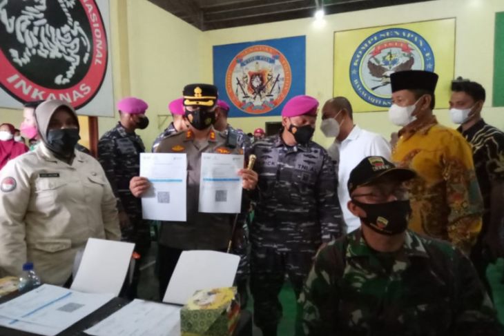 Marinir Tangkahan Lagan adakan vaksinasi COVID-19