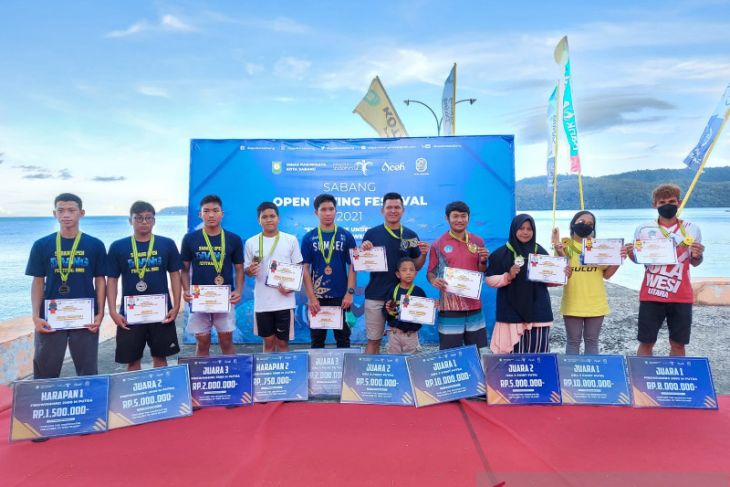 Sulawesi Utara juara umum Sabang Open Diving Festival 2021