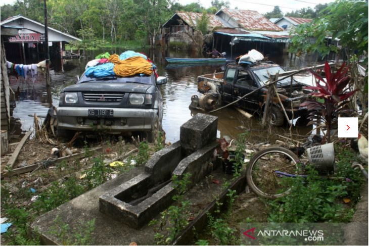 Banjir di Sintang surut