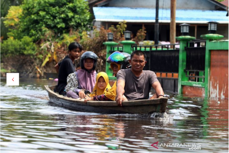 Banjir di Sintang surut