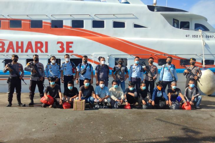 10 WBP lapas Tanjung Pandan dipindahkan ke Pulau Bangka
