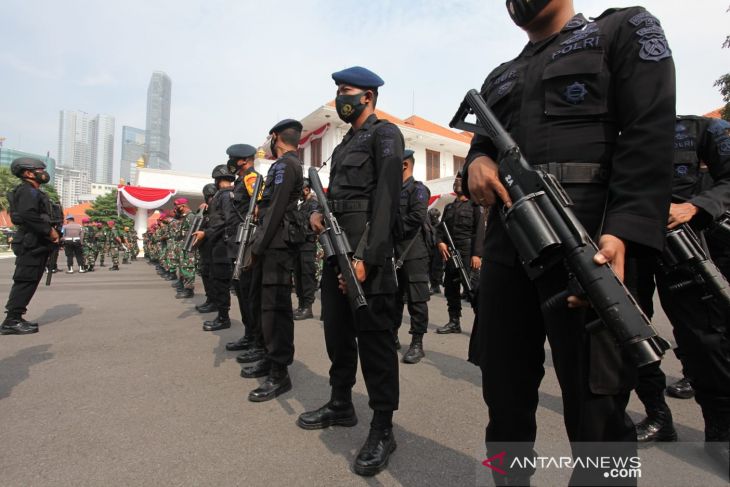 Sebanyak 3.200 personel gabungan kawal demo buruh di Jatim