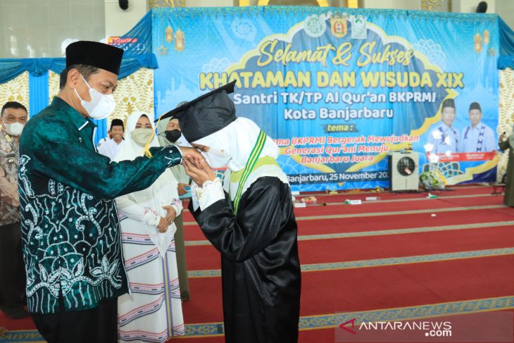 Wawali wisuda ratusan santri TK/TP Al Qur'an BKPRMI