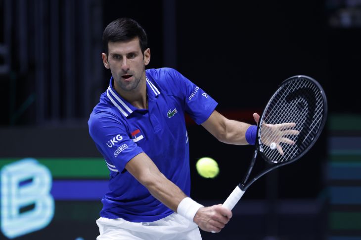 Djokovic membawa Serbia kalahkan Austria, Italia tekuk AS di Piala Davis