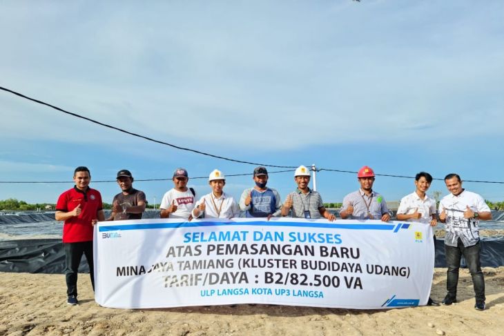 PLN UP3 Langsa laksanakan Program Electrifying Marine Budi Daya Tambak Udang