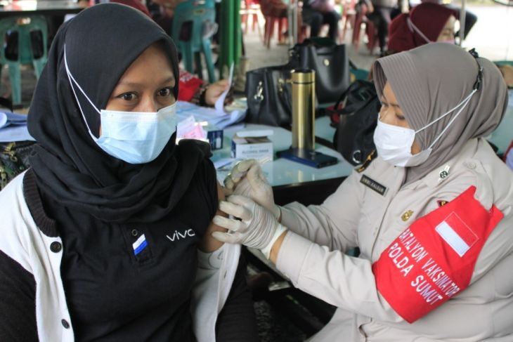 Polres  Asahan gelar vaksinasi bagi 1.500 warga