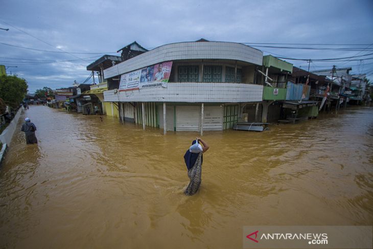 Banjir Kembali Rendam Kabupaten Hulu Sungai Tengah