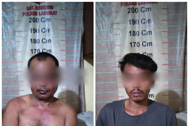 Dua pencuri besi tiang listrik di Pematang Tengah Tanjung Pura ditangkap