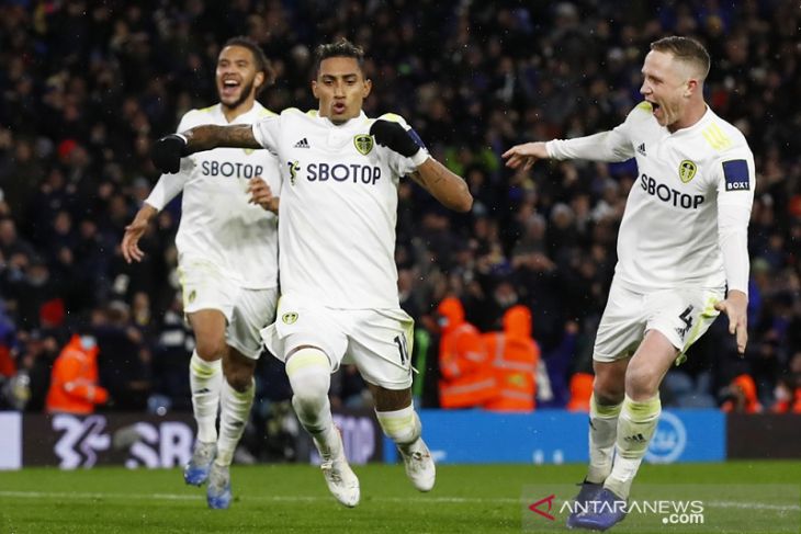 Penalti larut Raphinha menangkan  Leeds atas Crystal Palace