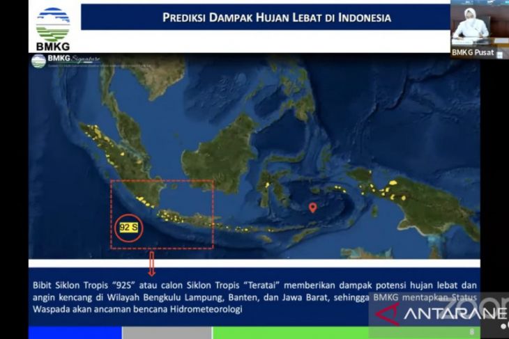 BMKG minta masyarakat waspada potensi Siklon Tropis Teratai
