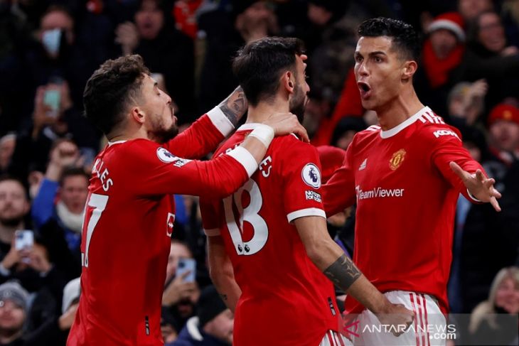 Ronaldo cetak 2 gol MU menangi laga sengit versus Arsenal