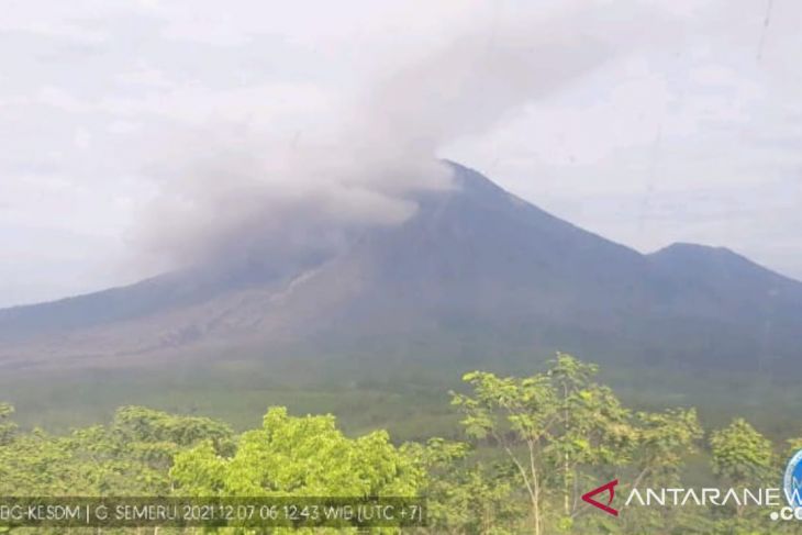 Gunung Semeru kembali luncurkan awan  panas guguran