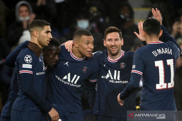 Messi cetak gol PSG tutup fase grup dengan kemenangan 4-1 atas Club Brugge