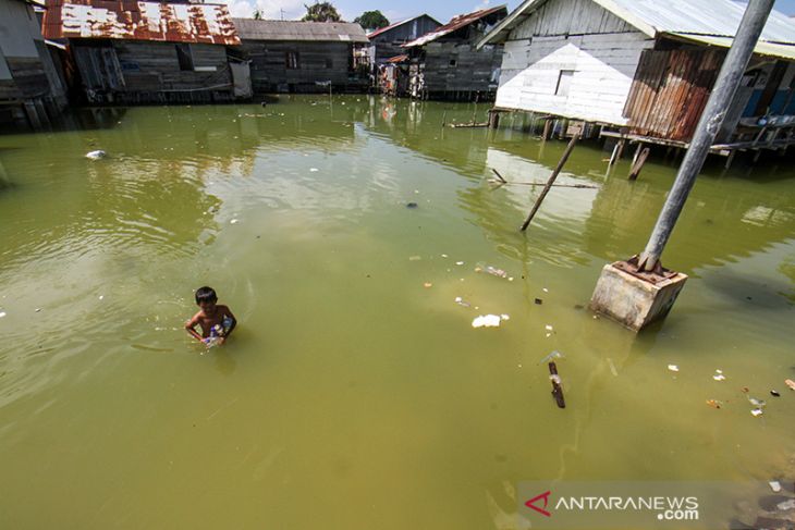 Banjir rob di Lhokseumawe