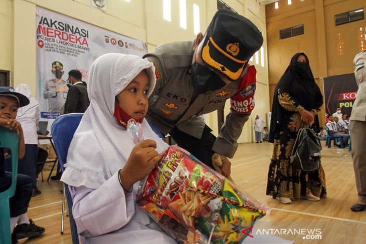 Vaksinasi anak 6 sampai 11 tahun di Aceh