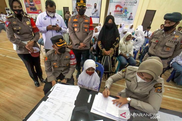 Vaksinasi anak 6 sampai 11 tahun di Aceh