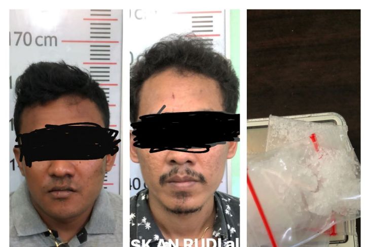 Satresnarkoba Polres Langkat tangkap dua warga Stungkit Wampu miliki sabu-sabu