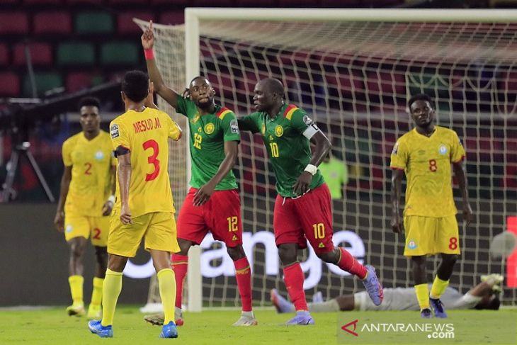 Kamerun kunci tiket 16 besar  seusai lumat Ethiopia