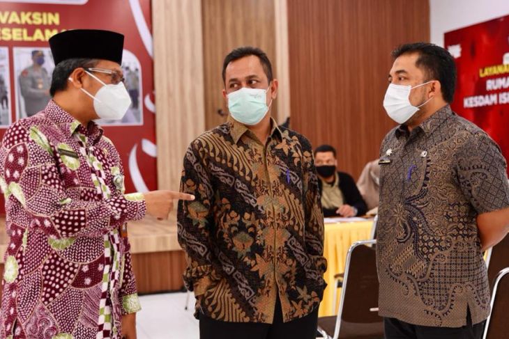 Vaksinasi hari pertama di Museum Aceh 110 orang