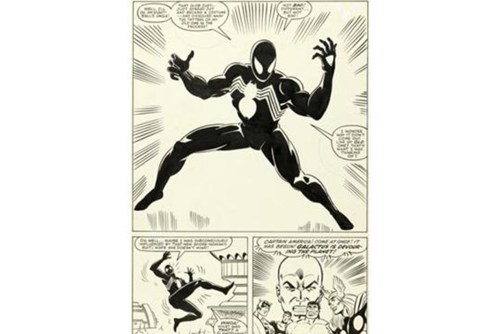 Selembar halaman komik Spider-Man  terjual Rp48 miliar