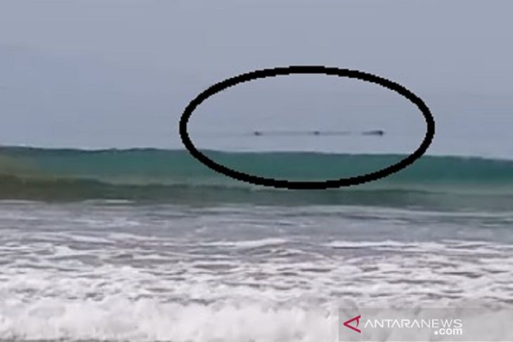 Sebelum gempa Geger Lintang dekati bibir Pantai Citepus Sukabumi
