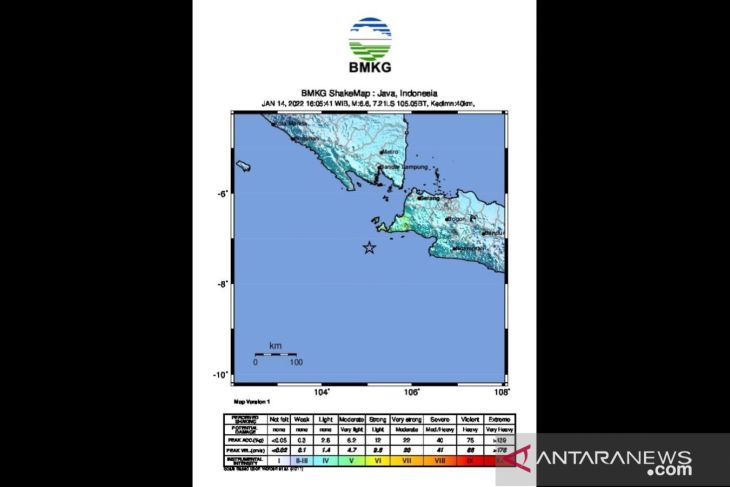Magnitude-6.6 earthquake in South Banten caused by subduction activity
